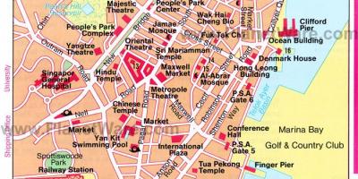 Chinatown de Singapour carte