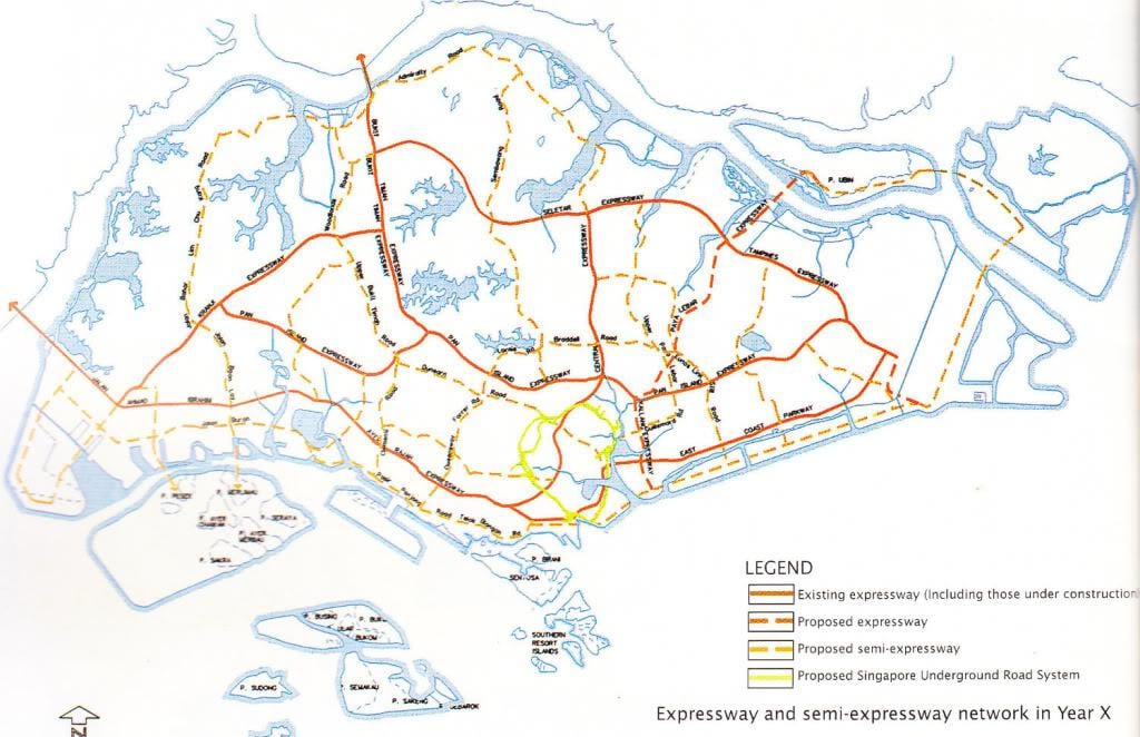 Singapour route map