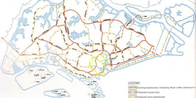 Singapour route map
