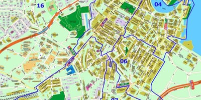 Singapour rue répertoire de la carte