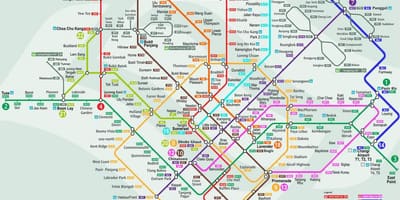 Smrt Singapour carte